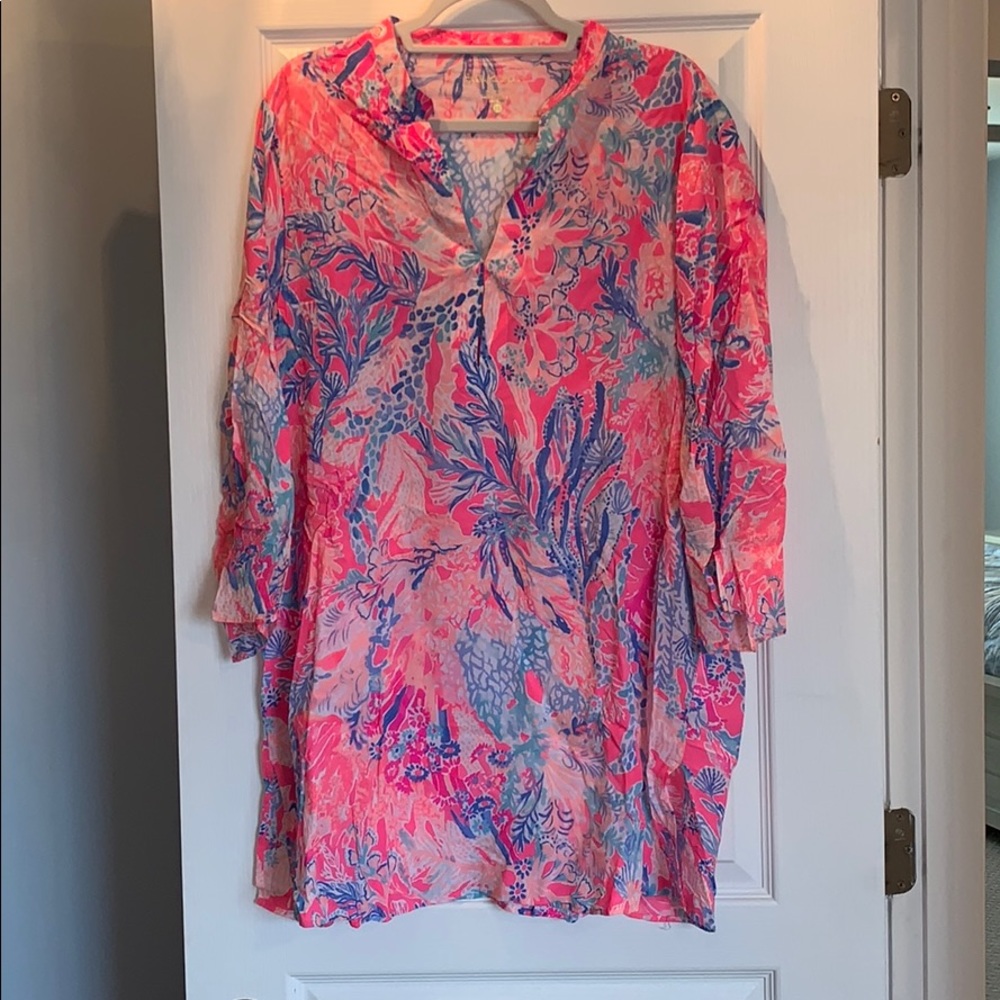 Lilly Pulitzer Esme Pink Aquadesiac Cover Up